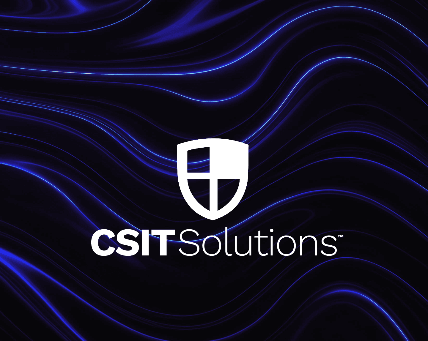 The CrossShield IT brand identity on a dark responsive site
