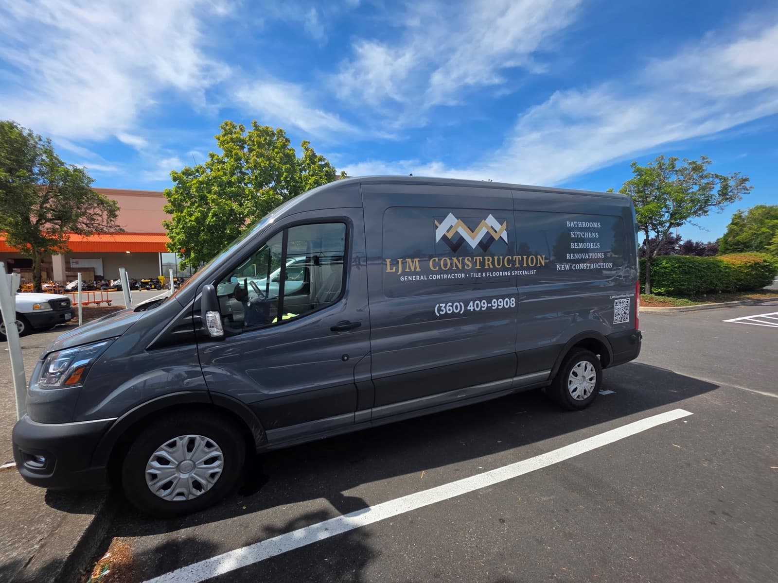 The LJM Construction van